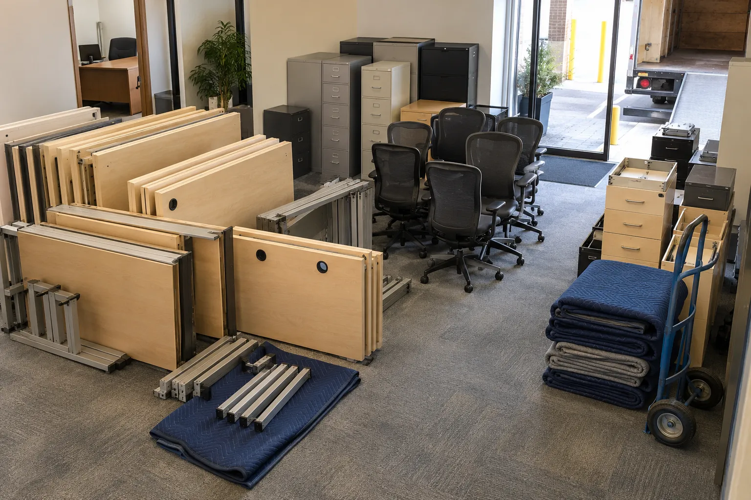 Build an office furniture inventory before a clearout